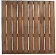 CERLAND - Dalle de terrasse Bolenia en pin - Marron - 100x100cm - vignette