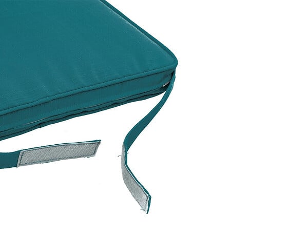 HESPERIDE - Galette de chaise de jardin Bleu Canard - 40 x 40 cm - Hespéride - large