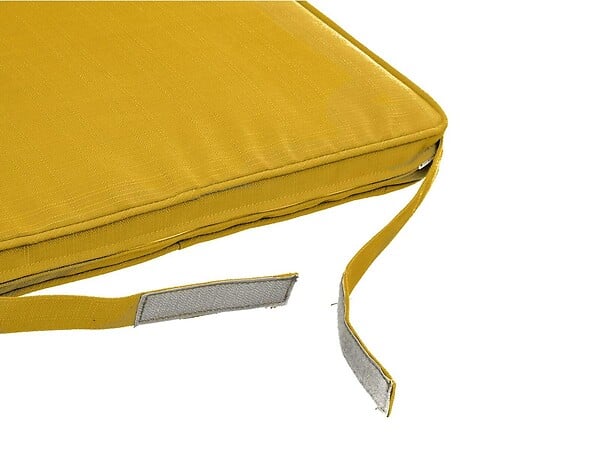 HESPERIDE - Galette de chaise de jardin Moutarde - 40 x 40 cm - Hespéride - large