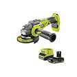 RYOBI - Pack RYOBI Meuleuse d'angle R18AG7-0 - Brushless 18V One+ - 1 batterie 2.0Ah - 1 chargeur rapide RC18120-120 - vignette