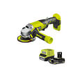 RYOBI - Pack RYOBI Meuleuse d'angle R18AG-0 - 18 V One+ - 1 batterie 2.0Ah - 1 chargeur rapide RC18120-120 - vignette
