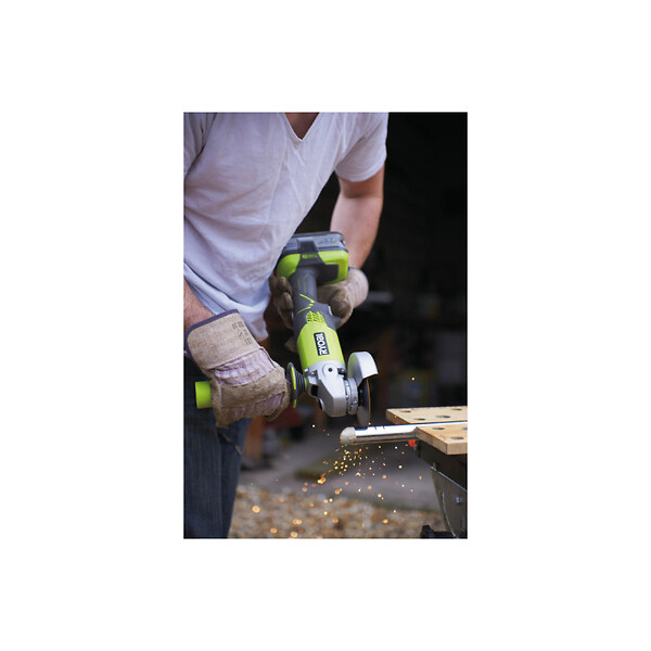 RYOBI - Pack RYOBI Meuleuse d'angle R18AG-0 - 18 V One+ - 1 batterie 2.0Ah - 1 chargeur rapide RC18120-120 - large