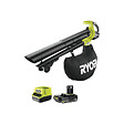 RYOBI - Pack RYOBI Souffleur Aspiro-Broyeur OBV18 - 18V One+ Brushless - 1 Batterie 2.0Ah - 1 Chargeur rapide - vignette