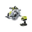 RYOBI - Pack RYOBI Scie circulaire R18CS7-0 - 18V One+ Brushless - 1 Batterie 2.0Ah - 1 Chargeur rapide - vignette