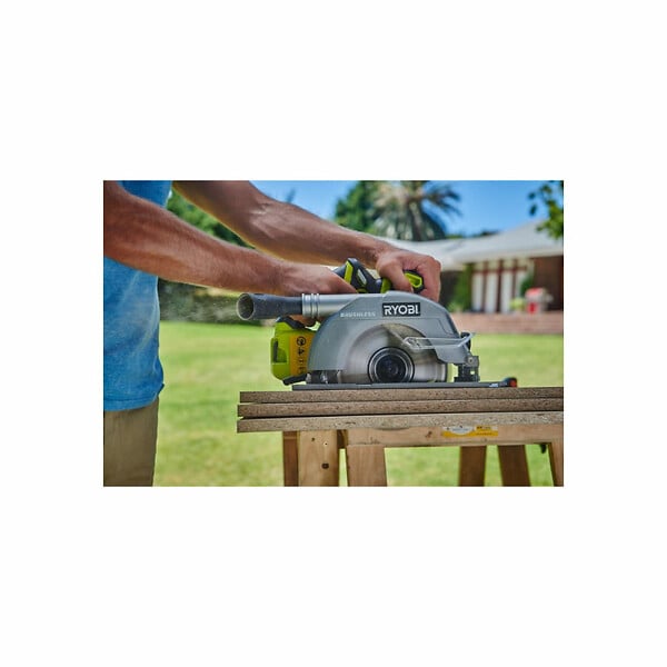 RYOBI - Pack RYOBI Scie circulaire R18CS7-0 - 18V One+ Brushless - 1 Batterie 2.0Ah - 1 Chargeur rapide - large