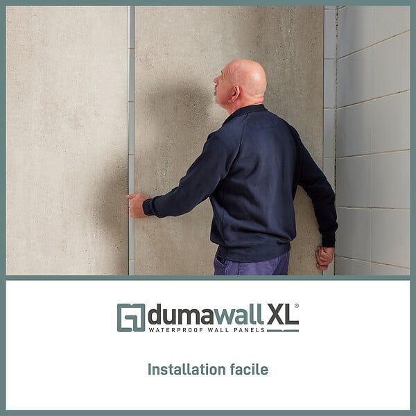 DUMAWALL+ - Revêtement mural Dumawall XL Cloudy - Blanc - L.260xl.40cm - large
