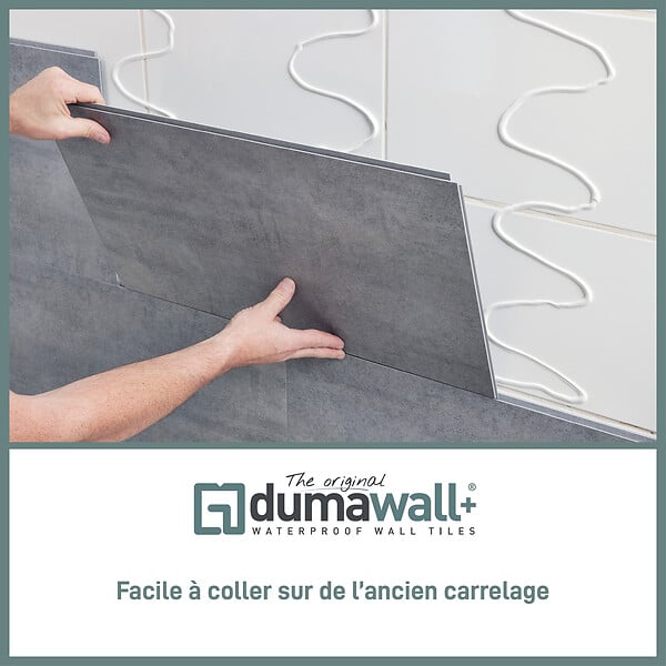 DUMAWALL+ - Dalles PVC Dumawall+ cloudy blanc 375x650mm - large