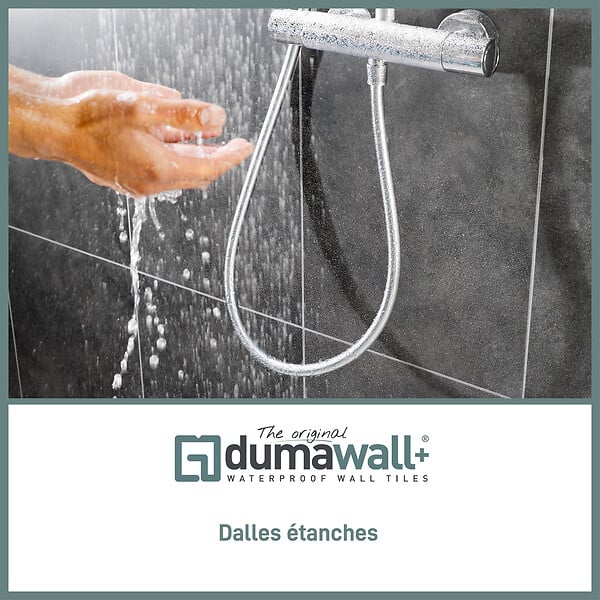 DUMAWALL+ - Dalles PVC gris clair - large