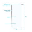 AURLANE - Paroi de Douche 100x195 cm en Verre Trempé 5 mm - Finition Chromé - CHROMED ELEMENTARY - vignette