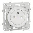 SCHNEIDER ELECTRIC - Prise de courant 2P+T affleurante - Odace - Blanc - 16A - vignette