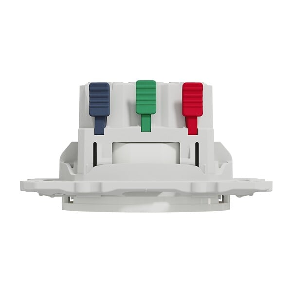 SCHNEIDER ELECTRIC - Prise de courant 2P+T affleurante - Odace - Blanc - 16A - large