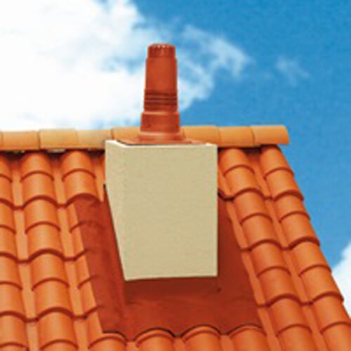UBBINK - Kit RENOLUX CONDENS 2 en 1 - horizontal ou vertical - Diamètre : 80/125-80 - OCRE - large