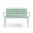 OVIALA - Banc de jardin en métal vert sauge - Palavas - vignette