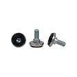 BAR PLUS - Vérin de réglage chromé D.10mm longueur 2.5cm x4 pièces - vignette