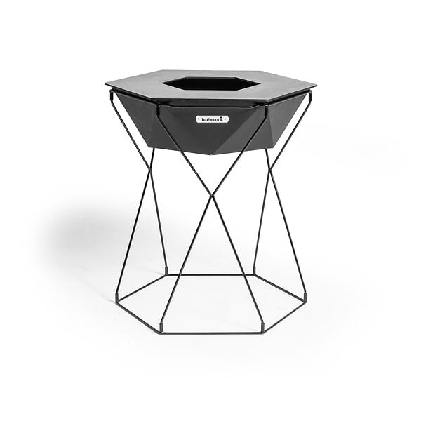 BARBECOOK - Brasero barbecue bois - Acier - Rila - Noir - 75 cm - large
