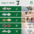 BOSCH - Perceuse-visseuse sans-fil EasyDrill 18V-40 2 batteries 1.5Ah - vignette