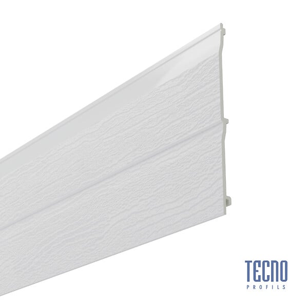 TECNOPROFILS - Bardage Tecnomur - PVC - Gris clair - L2.50m H300mm - large