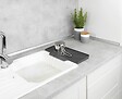 WENKO - Tapis égouttoir en caoutchouc Neli - Gris - L.40xl.20cm - vignette