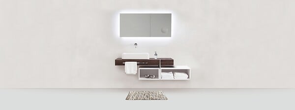 WENKO - Tapis de bain Urdu taupe, 55x65 cm - large