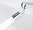 WENKO - Aérateur réglable - Laiton chromé - 2 jets d'eau - vignette