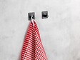 WENKO - Crochet mural acier inox Ureo Noir lot de 2 - vignette