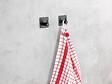 WENKO - Crochet mural acier inox Ureo Noir lot de 2 - vignette