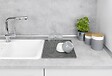 WENKO - Tapis égouttoir en silicone Maxi - Gris - L.40xl.30cm - vignette
