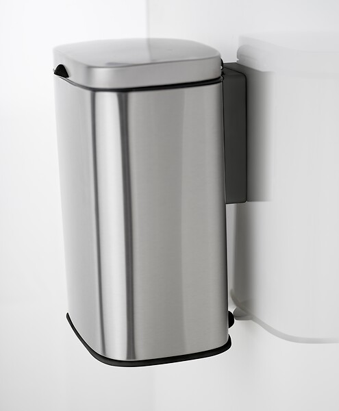 WENKO - Poubelle murale - Inox mat - Sare - 5L - large