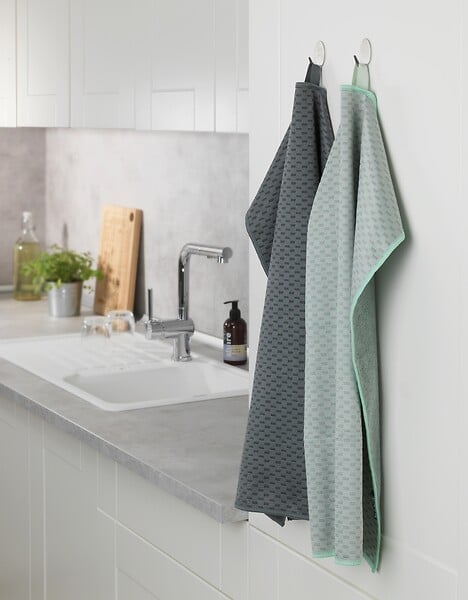 WENKO - Torchons microfibre Miko - Lot de 2 - L.60xl.40cm - large