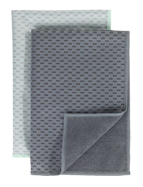 WENKO - Torchons microfibre Miko - Lot de 2 - L.60xl.40cm - large