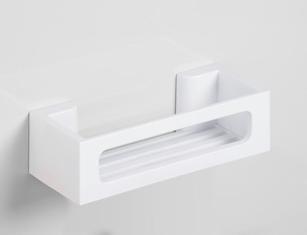 WENKO - Etagère droite Turbo-Loc Bralia, blanc - large