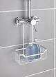 WENKO - Serviteur douche aluminium Milo Argent - Sans perçage - vignette