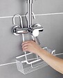 WENKO - Serviteur douche aluminium Milo Argent - Sans perçage - vignette