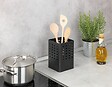 WENKO - Porte-ustensiles Silio - Noir - H.16,5xL.11,5xP.11,5cm - vignette