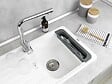 WENKO - Organiseur de lavage Fino extensible - Gris - vignette