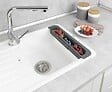 WENKO - Organiseur de lavage Fino extensible - Gris - vignette