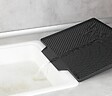 WENKO - Tapis égouttoir Nelia - Noir - H.25xL.40xP.34cm - vignette