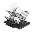 WENKO - Tapis égouttoir Nelia - Noir - H.25xL.40xP.34cm - vignette