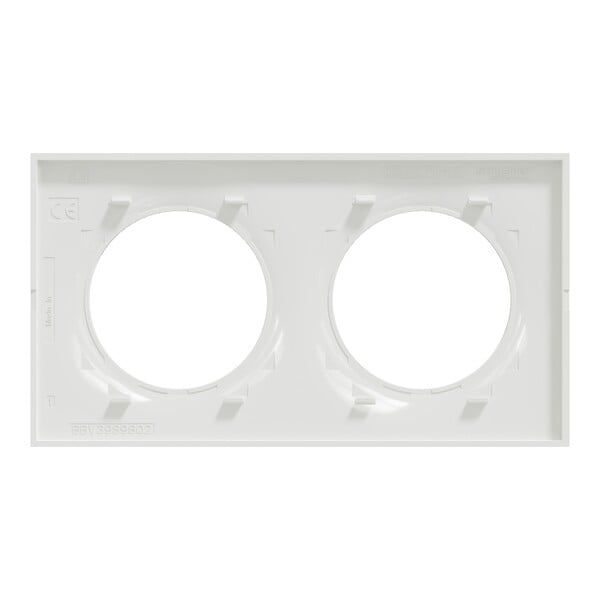 SCHNEIDER ELECTRIC - Plaque de finition - Odace Styl - Blanc - 2 postes - large