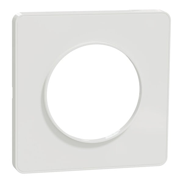 SCHNEIDER ELECTRIC - Plaque de finition Odace Touch - Blanc - 1 poste - large