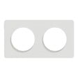 SCHNEIDER ELECTRIC - Plaque Odace Touch - Blanc 2 postes - Horizontal ou vertical - vignette