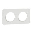 SCHNEIDER ELECTRIC - Plaque Odace Touch - Blanc 2 postes - Horizontal ou vertical - vignette