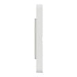 SCHNEIDER ELECTRIC - Plaque Odace Touch - Blanc 2 postes - Horizontal ou vertical - vignette