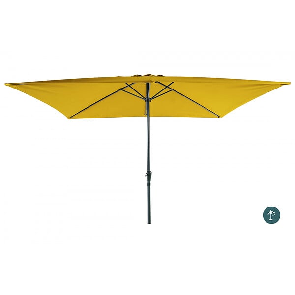 ESSENCIEL GREEN - Parasol 2x3m incl jaune solair ø38mm/alu - large