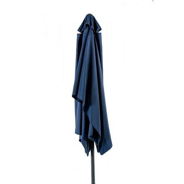 ESSENCIEL GREEN - Parasol 2x3m incl bleu marine ø38mm/alu - large