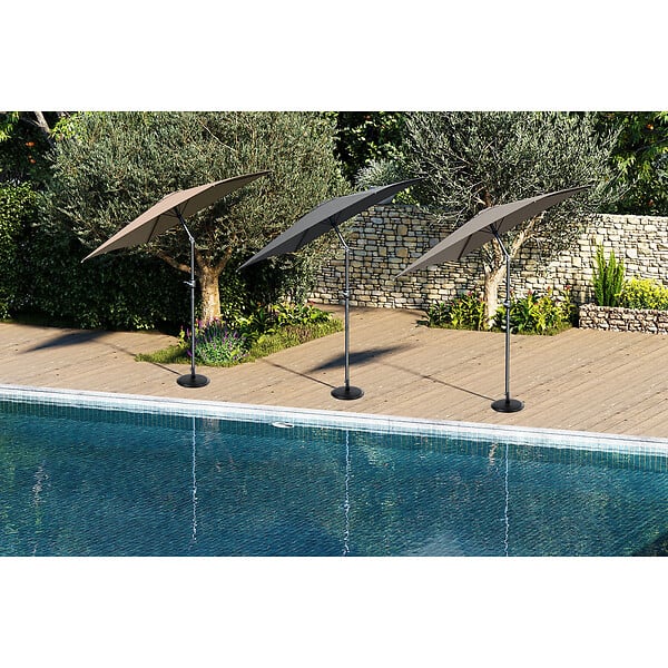 ESSENCIEL GREEN - Parasol 2x3m incl grege ø38mm/alu - large
