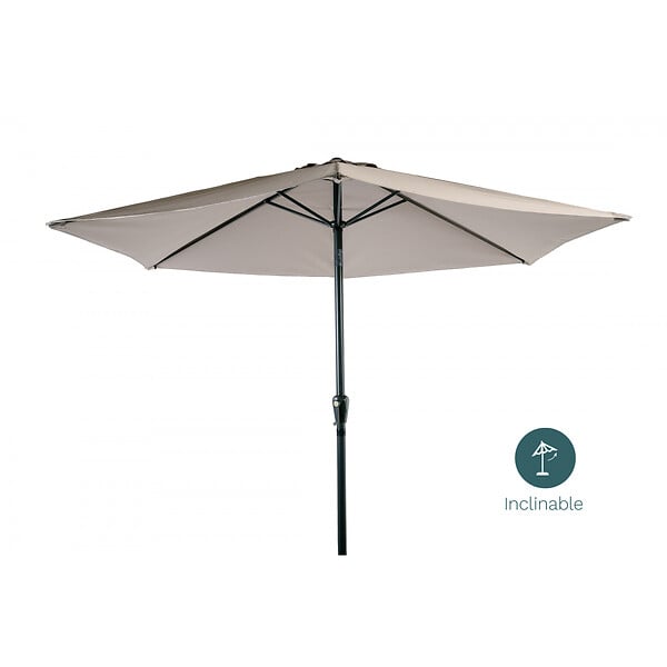 ESSENCIEL GREEN - Parasol 3m incl grege ø38mm / alu - large