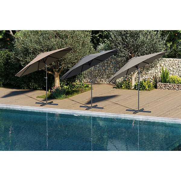 ESSENCIEL GREEN - Parasol 3m incl grege ø38mm / alu - large