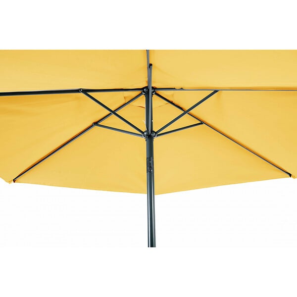 ESSENCIEL GREEN - Parasol 3m incl jaune solaire ø38mm /alu - large