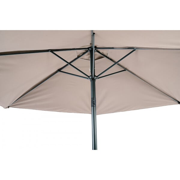 ESSENCIEL GREEN - Parasol 3m incl marron ø38mm / alu - large